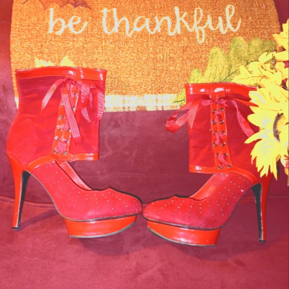 Stunning Red Platform Heel